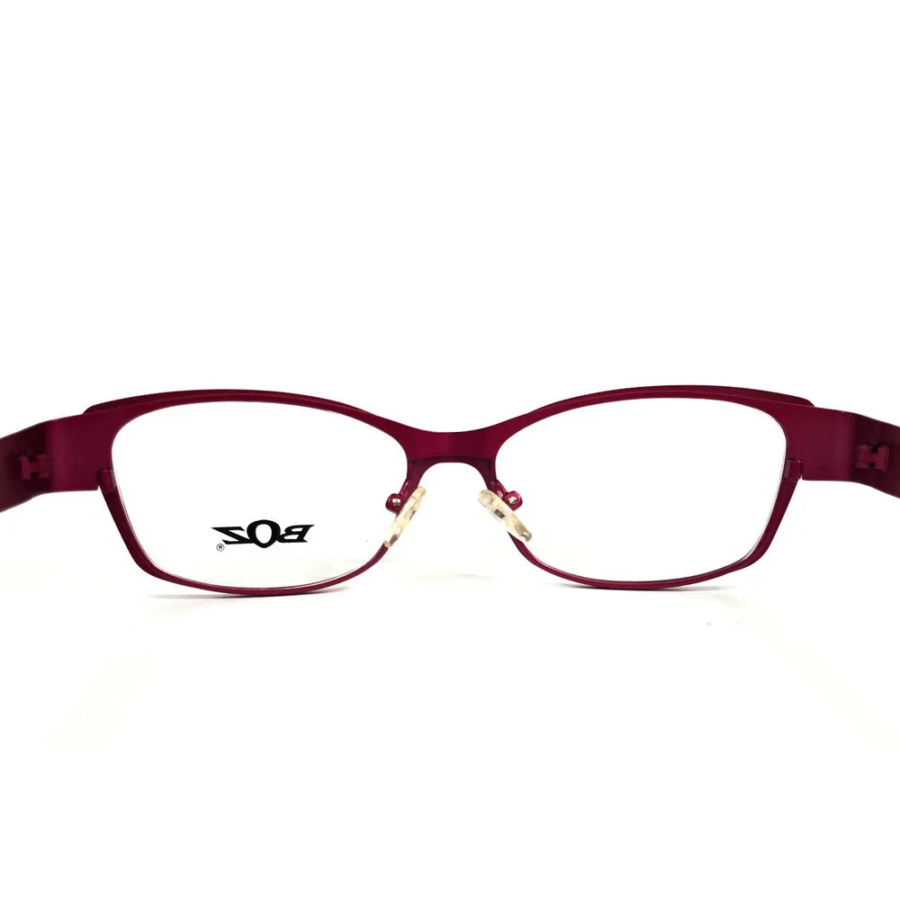 BOZ Eyeglasses Frames WALLIS 9284 Brown Fuchsia Cat Eye Full Rim 52-15-135